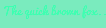 Image with Font Color 3DFFB1 and Background Color 7AEBBE